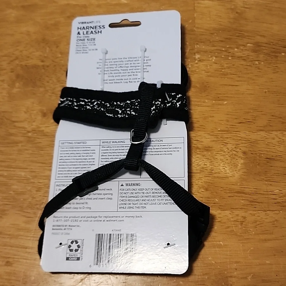 Cat harness & leash 5-10 lbs